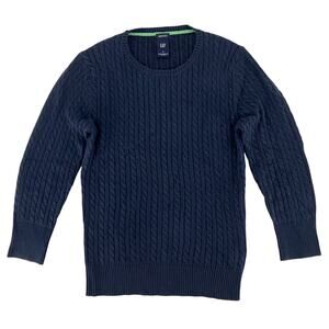 GAP navy cableknit sweater 2000s